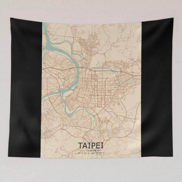 Item preview, Taipei Vintage Map designed and sold by My Digital Mind.