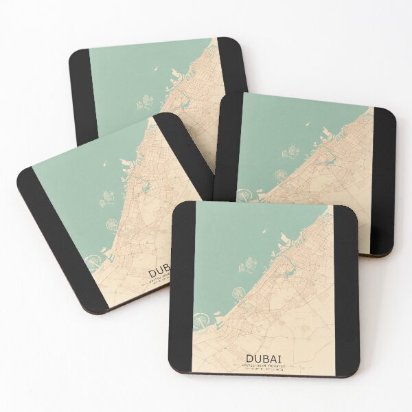 Item preview, Dubai Vintage Map designed and sold by My Digital Mind.