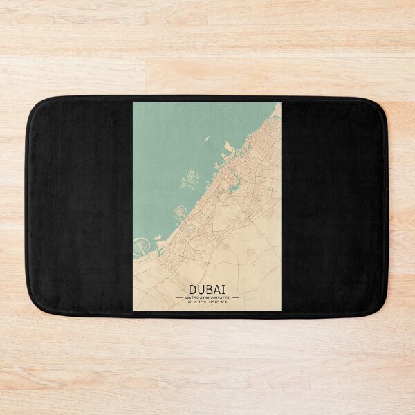 Item preview, Dubai Vintage Map designed and sold by My Digital Mind.