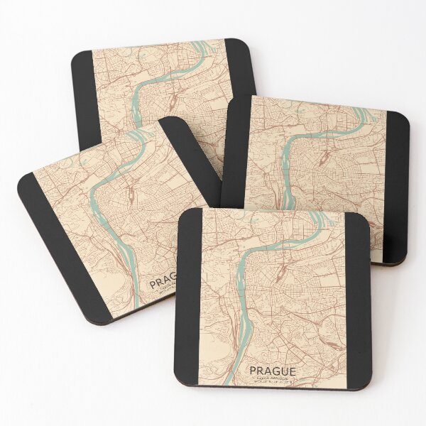 Item preview, Prague Vintage Map designed and sold by My Digital Mind.