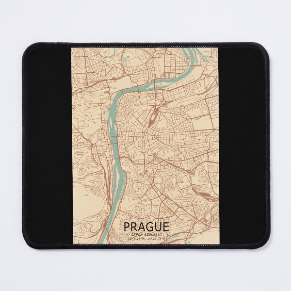 Item preview, Prague Vintage Map designed and sold by My Digital Mind.