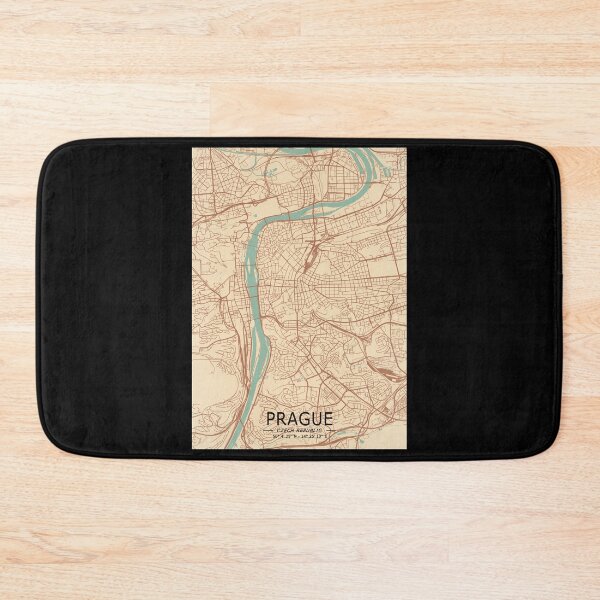 Item preview, Prague Vintage Map designed and sold by My Digital Mind.