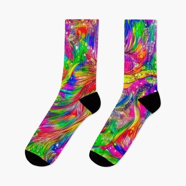 Item preview, Abstract 10 Neon vibrancy flows designed and sold by HelkoryoArt.