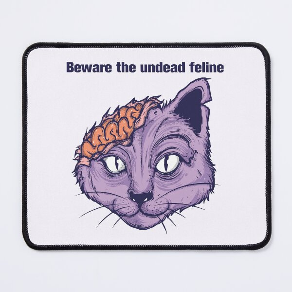 Item preview, Beware the Undead Feline - Zombie Cat Illustration designed and sold by -DEEWOLF-.
