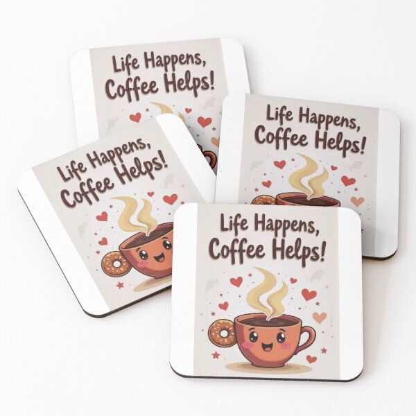 Item preview, Cute Coffee Cup with Donut Friends designed and sold by ArtCreator2023.