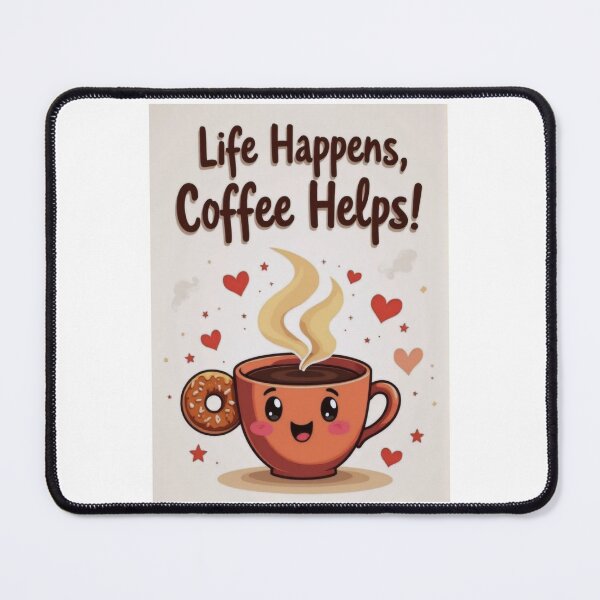 Item preview, Cute Coffee Cup with Donut Friends designed and sold by ArtCreator2023.