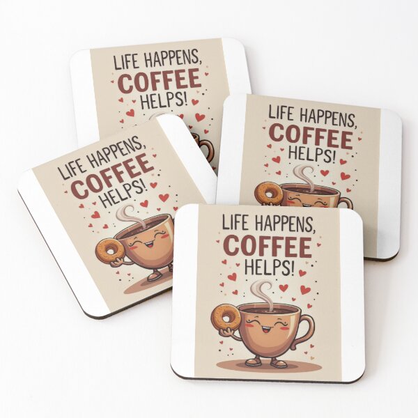 Item preview, Cheerful Coffee & Donut Duo: Morning Joy designed and sold by ArtCreator2023.