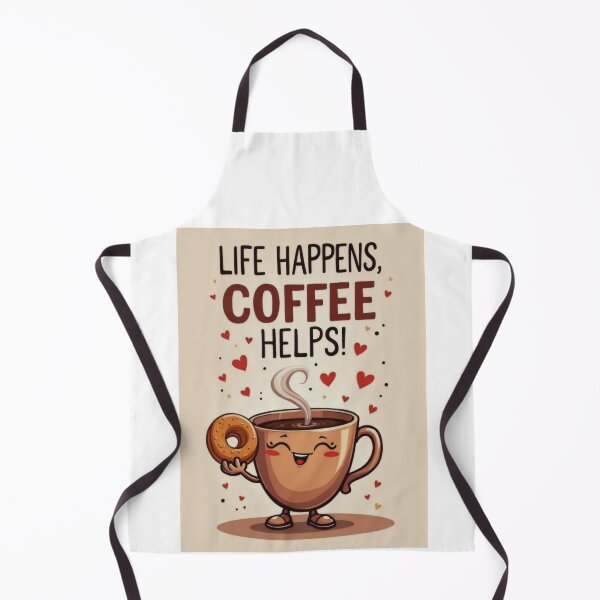 Item preview, Cheerful Coffee & Donut Duo: Morning Joy designed and sold by ArtCreator2023.