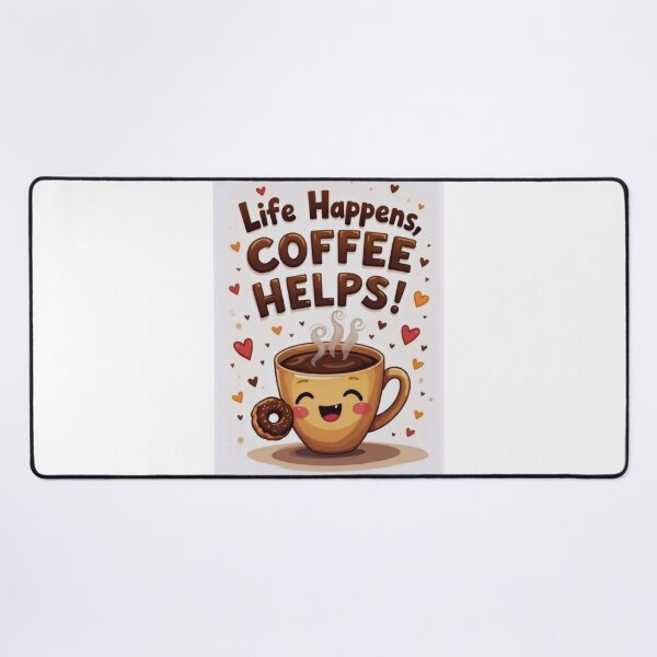 Item preview, Coffee + Donut = Happiness: Cute Design designed and sold by ArtCreator2023.