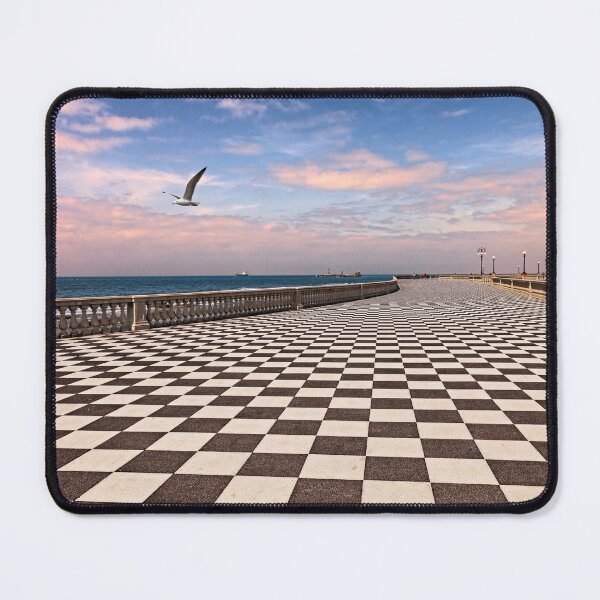 Item preview, Livorno, Tuscany, Italy,  promenade Mascagni Terrace at dawn designed and sold by Ermes.S.