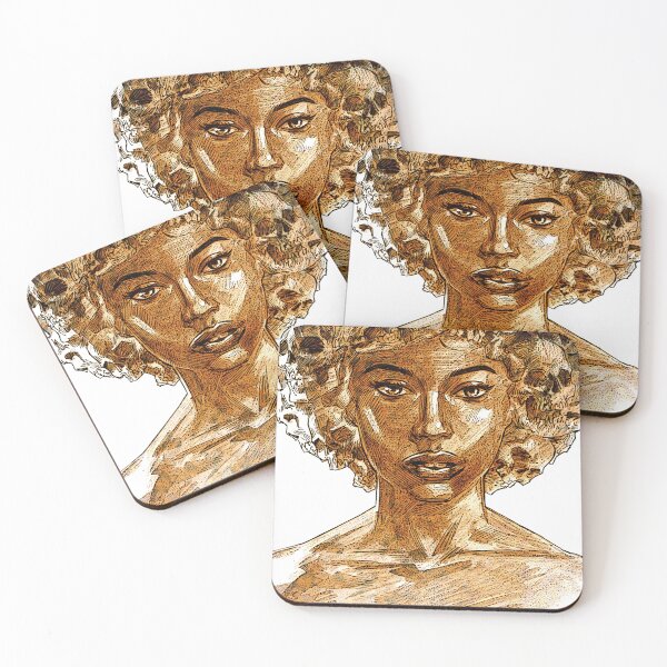 Item preview, Skull Afro designed and sold by ExpatArt.