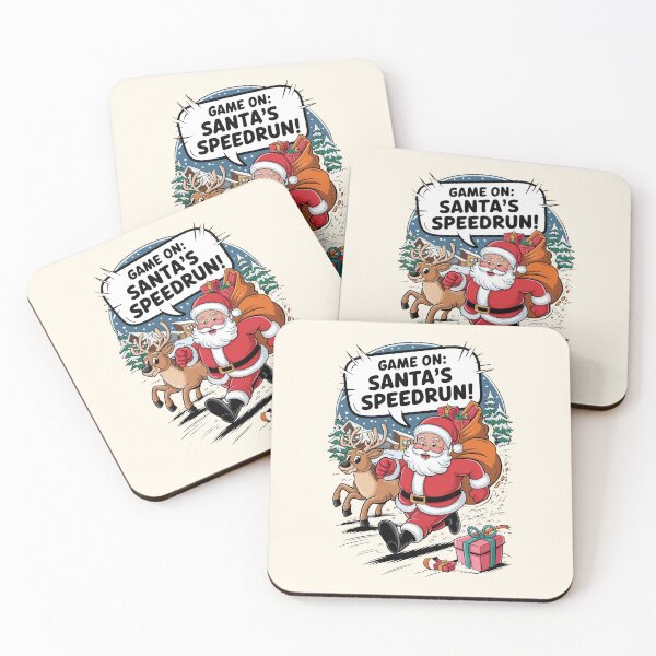 Item preview, Game On: Santa’s Speedrun Design designed and sold by MolonasDesigns.