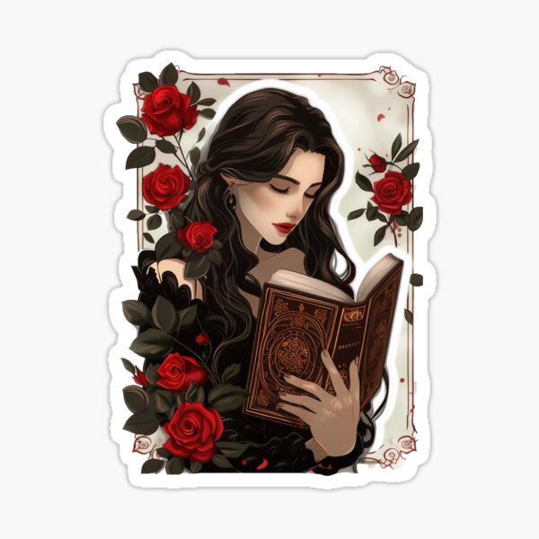 Dark Romance Reader Sticker