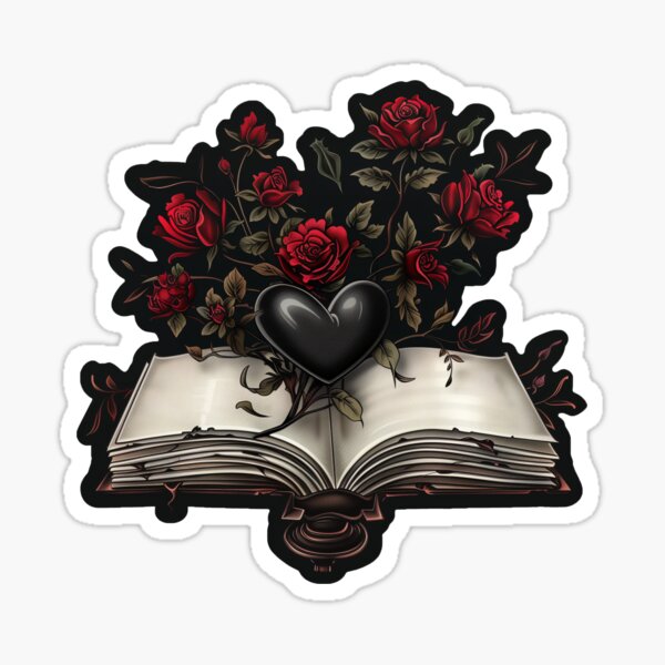 Item preview, Dark Romance Book and Roses designed and sold by Texoid.