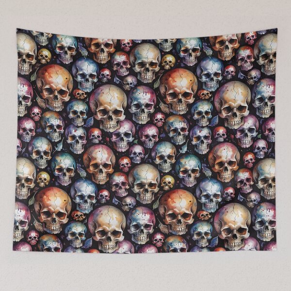 Item preview, Spooky Gothic Watercolor Skulls designed and sold by gjsart.
