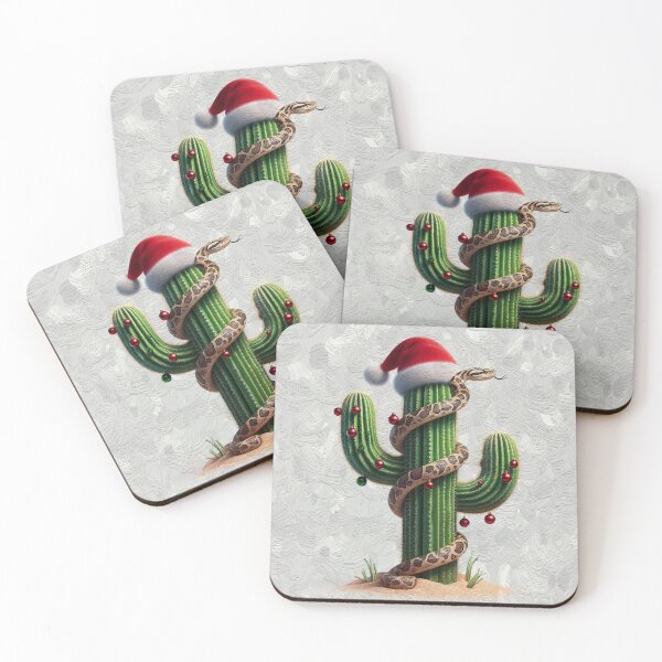 Item preview, Christmas Saguaro With Snake designed and sold by CarolM.