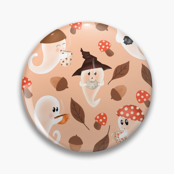 Item preview, Ghost Tea Party in Peach designed and sold by AnnikaisDrawing.