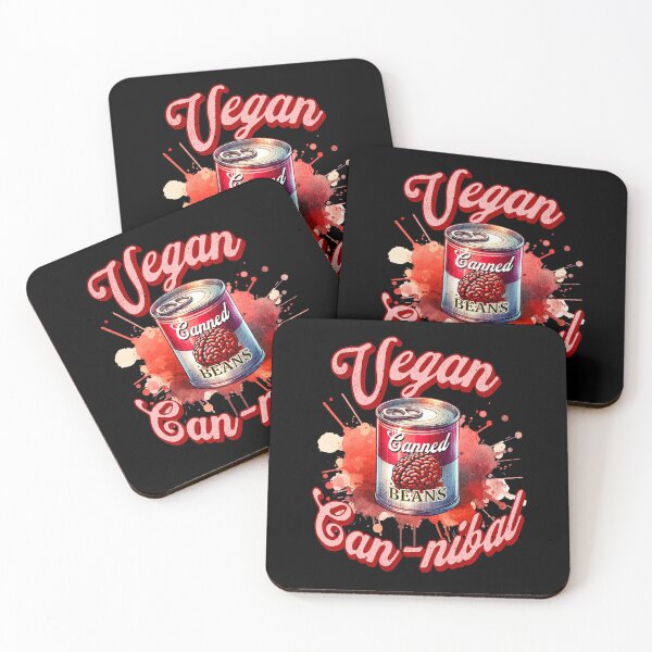 Item preview, Vegan Can-nibal Canned Beans Halloween designed and sold by Cult of Seitan.