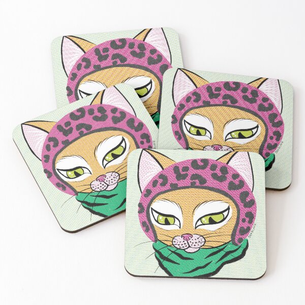 Item preview, Cool Kitties Wear Helmets designed and sold by MadeByJenBlack.