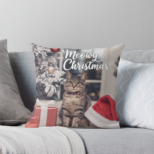 Artikelvorschau, Meowy Christmas, Cute Christmas Cat - Christmas entworfen und verkauft von FeelGoodTee.