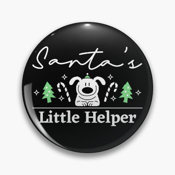 Item preview, Santa's Little Helper Funny Christmas Dog designed and sold by MuttsDesigns.
