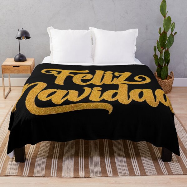 Item preview, "Feliz Navidad" Golden lettering in Spanish designed and sold by Djantrix.