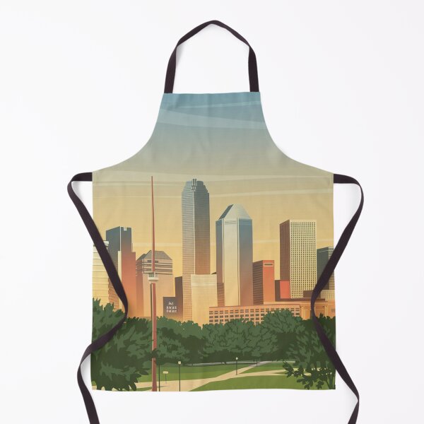 Item preview, Houston Vintage Travel Poster designed and sold by TravelerRat.