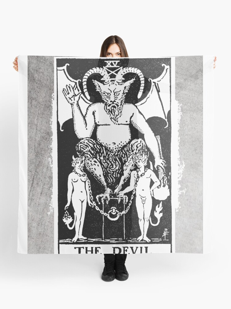 Tarot Der Teufel Satan Luzifer Baphomet Tuch Von Tanabe Redbubble