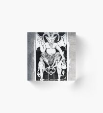 Tarot / The Devil / Satan / Lucifer / Baphomet Acrylic Block