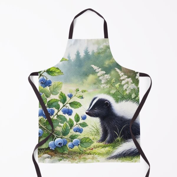 Item preview, Skunk w/ Blueberries designed and sold by Panicked Pixie.