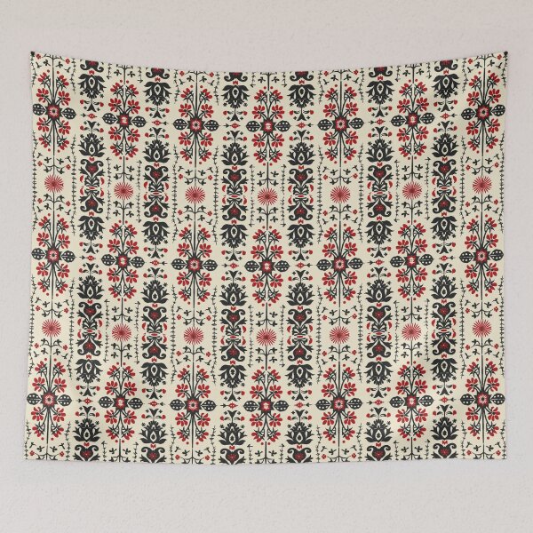 Item preview, Scandinavian Folk Art Print designed and sold by Myra365Art.