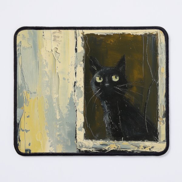 Item preview, Birdwatching - Impressionistic Cat designed and sold by 3ling_Design.