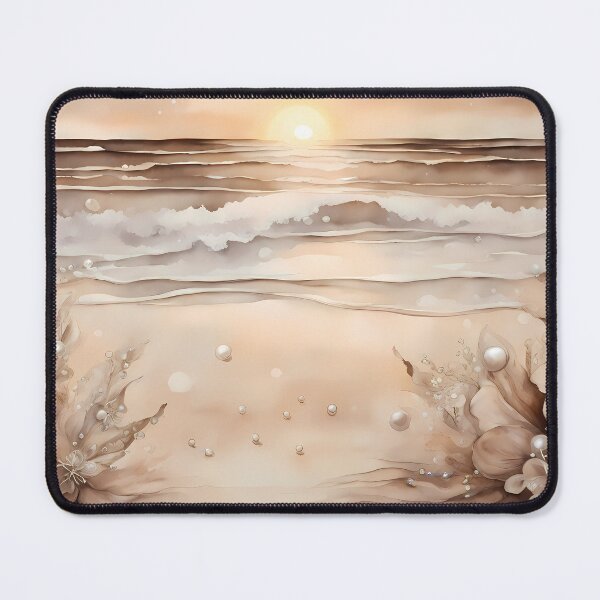 Item preview, Sepia Ocean Beach Flowers designed and sold by CalmnessbyChoice.