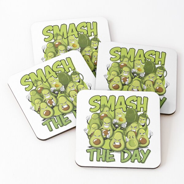 Item preview, Smash the Day Motivational Avocado Squad Design designed and sold by Pastel-Pulse.