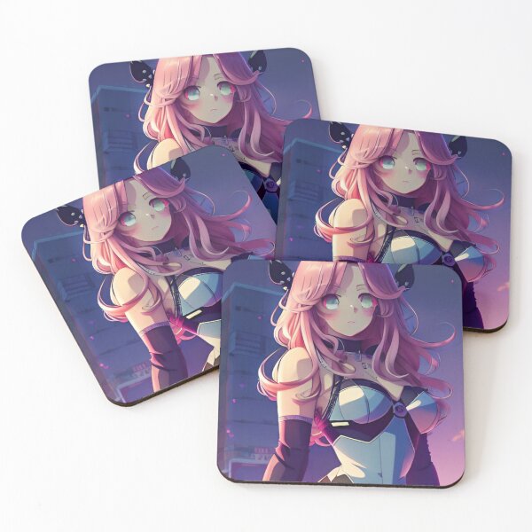 Item preview, Sexy manga girl with pink hair  designed and sold by KnottyToons.