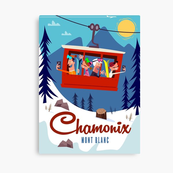 Item preview, Chamonix Mont Blanc Cable Car poster designed and sold by Gary Godel.