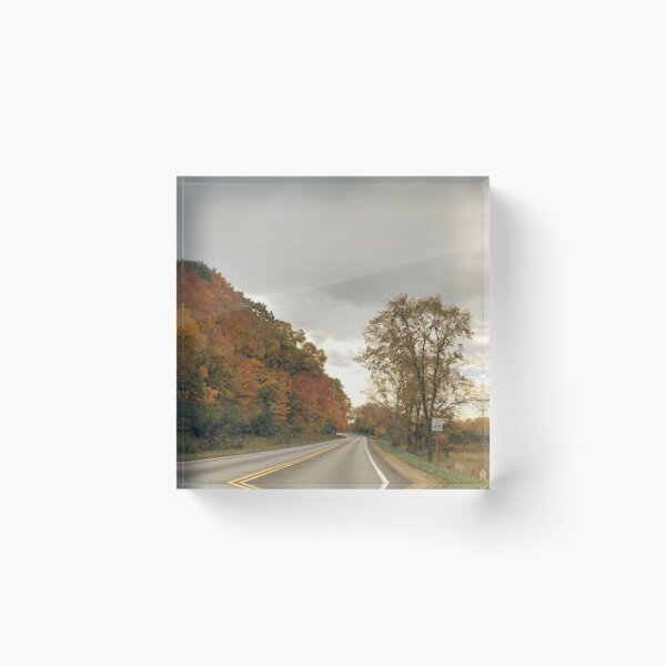 Item preview, Sepia-Tinted Road with Fall Foliage and Sky designed and sold by CountyKent.