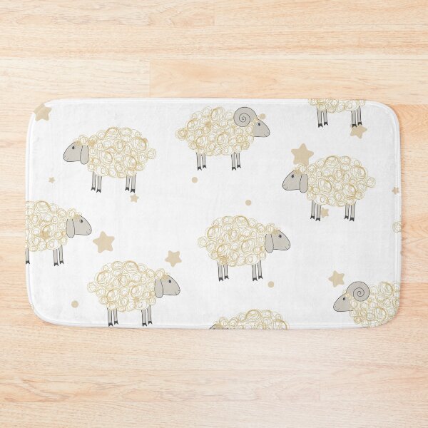 Item preview, Minimalist Star Gold Sheep Pattern designed and sold by successmom.