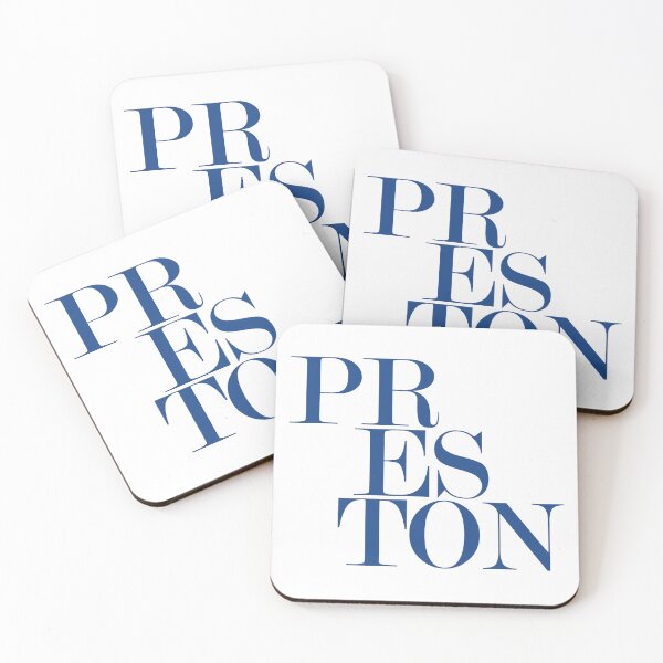 Item preview, Preston UK City Typography Minimalist Patriotic Travel Souvenir designed and sold by kakarikihill.