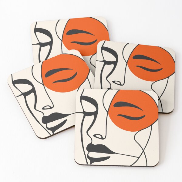 Item preview, Line drawing of head designed and sold by Unfolding Art.