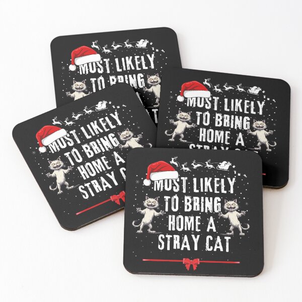 Item preview, Most likely to bring home s stray cat family matching pajamas. designed and sold by MilkyForest.