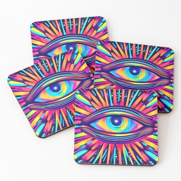 Item preview, Neon Eye of the Cosmos designed and sold by Health And Fitness Posts e-Store.