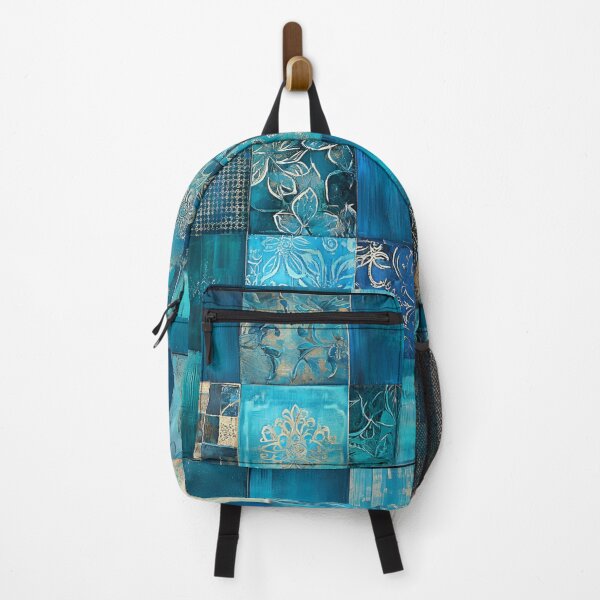 Item preview, Bohemian Elegance: Blue Mosaic with Gold Touches designed and sold by EronCreations.