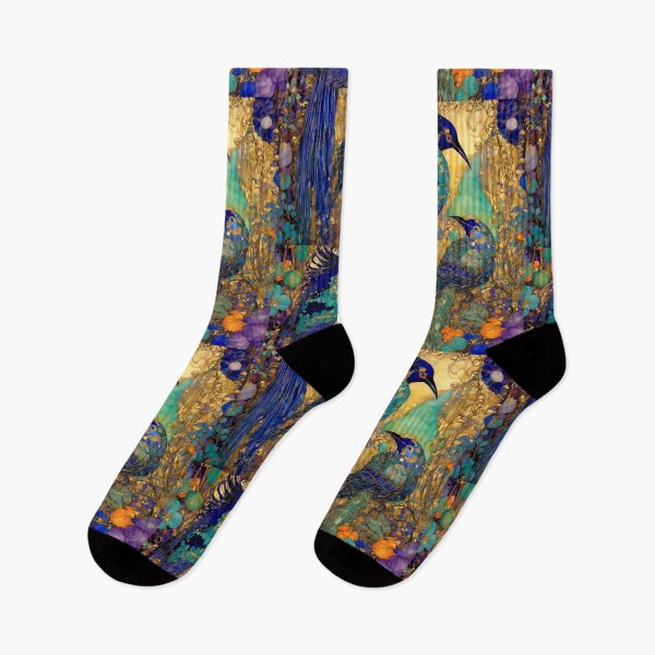 Item preview, Abstract Exotic Birds Art  designed and sold by TheDarkWardrobe.