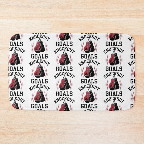 Item preview, Knockout Goals Boxing Motivation Design designed and sold by Pastel-Pulse.
