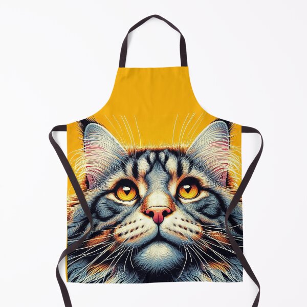 Item preview, Maine Coon Cat Looking Up To the Sky designed and sold by nikkolaus.