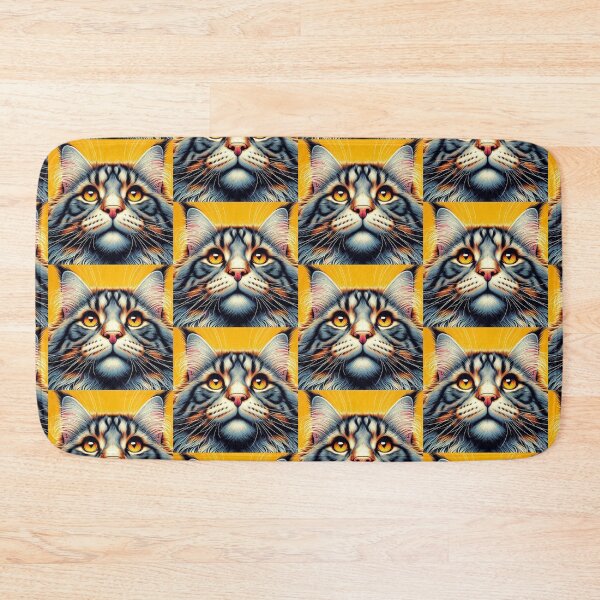 Item preview, Maine Coon Cat Looking Up To the Sky designed and sold by nikkolaus.