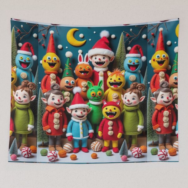 Item preview, CRAFT DIY CUTE CHRISTMAS SCENE FELTED DOLLS TOYS ART #5 designed and sold by Arts4U.