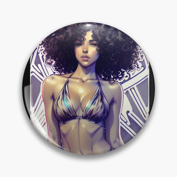 Item preview, Sexy afro babe  designed and sold by KnottyToons.