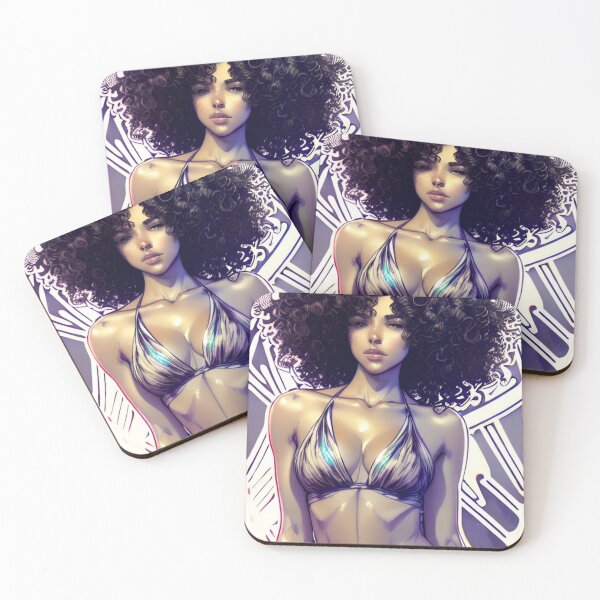 Item preview, Sexy afro babe  designed and sold by KnottyToons.